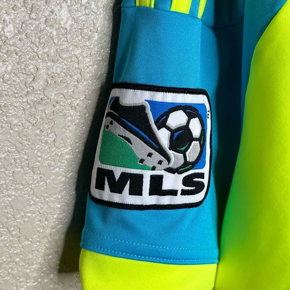 NWOT Seattle Sounders FC 2011 Super Cyan Authentic Adidas Soccer Jersey Men’s XL - Picture 4 of 6